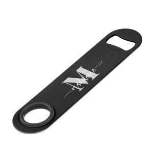 Monogram Black White Silver Personal