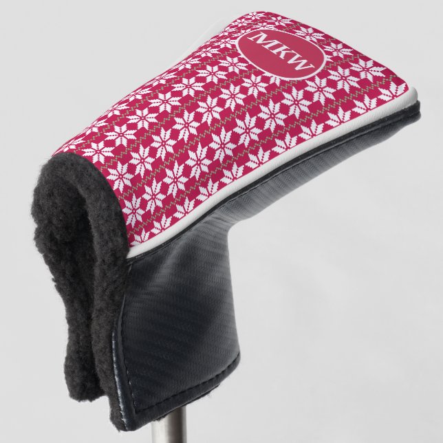 Monogram Blade Putter Customised Head Cover (3/4 Front)