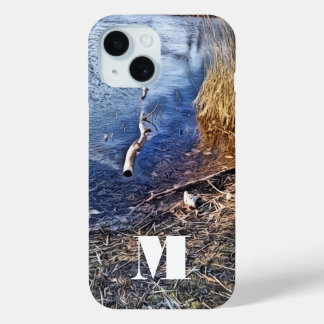 Monogram Blue Lakeshore iPhone 15 Case