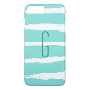 Monogram Blue paint stripes Case-Mate iPhone Case