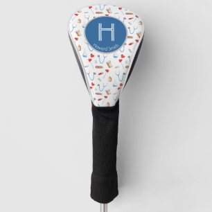 Monogram Blue Personalised Doctor Instrumental Golf Head Cover