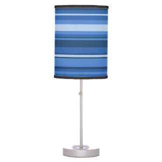 Monogram blue stripes desk lamps