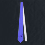 Monogram Blue Tie<br><div class="desc">No one will look better than you when you wear this tie with your initial on it. Add the initial that you want in the field provided. You can add one or more initials or a name, the choice is yours. The type style, size and colour can also be changed....</div>