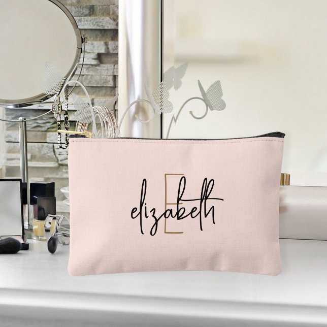 Monogram Blush Pink Cosmetic/Accessory Makeup Bag (Creator Uploaded)