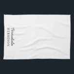 Monogram Blush Pink Modern Minimalist Feminine Tea Towel<br><div class="desc">Add a chic and feminine touch to your kitchen with this blush pink monogram design. Modern and minimalist,  it’s perfect for personalizing with your initials or name. Ideal for home chefs,  gifts,  or anyone who loves elegant,  soft,  and stylish kitchen décor.</div>