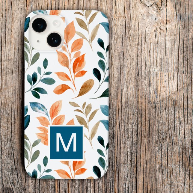 Monogram Boho flower Case-Mate iPhone Case (Creator Uploaded)