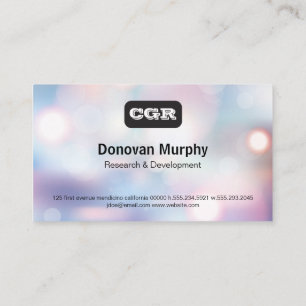 Monogram boke business card