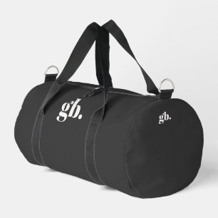 Monogram Bold Vintage Black Duffle Bag
