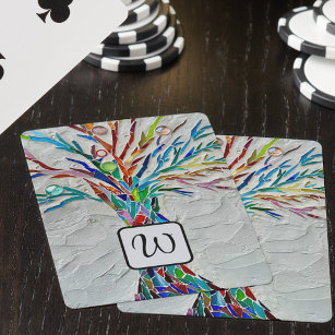 Monogram Botanical Playing Cards