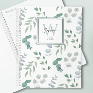Monogram Botanical Watercolor  Planner