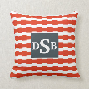 Monogram Boxstripe Pattern Cushion