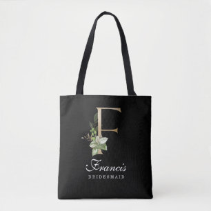 Monogram Bridesmaid Tote Bag