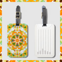 Monogram Bright Orange Green Magic Star Girl’s