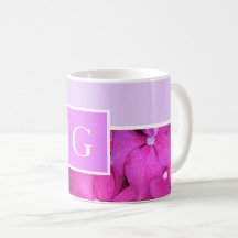 Monogram Bright Pink Floral