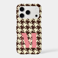 Monogram Brown Ivory Pepita Houndstooth Pattern   