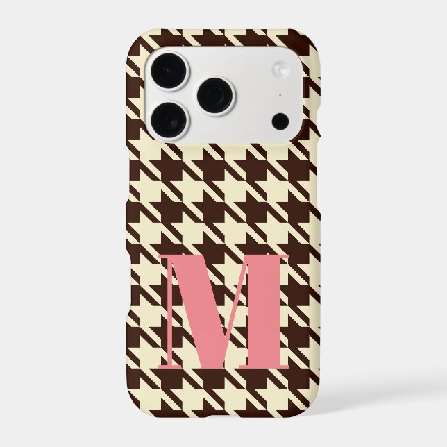 Monogram Brown Ivory Pepita Houndstooth Pattern    (Back)