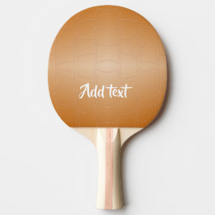 Monogram brown leather textured ping pong paddle