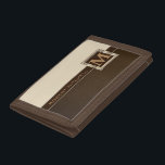 Monogram Brown Tan with Gold Accents Trifold Wallet<br><div class="desc">Monogram Wallet. ✔Note: Not all template areas need changed. 📌If you need further customisation, please click the "Click to Customise further" or "Customise or Edit Design" button and use our design tool to resize, rotate, change text colour, add text and so much more. ⭐This Product is 100% Customisable. Graphics and...</div>