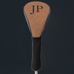 Monogram Brown Textured Leather Custom Monogrammed Golf Head Cover<br><div class="desc">Monogram Brown Textured Leather Custom Monogrammed Golf Head Covers features a brown textured faux leather look with your personalised monogram. Personalise by editing the text in the text box provided. Perfect gift for golfers for birthday,  Christmas and more. Designed by ©Evco Studio www.zazzle.com/store/evcostudio</div>