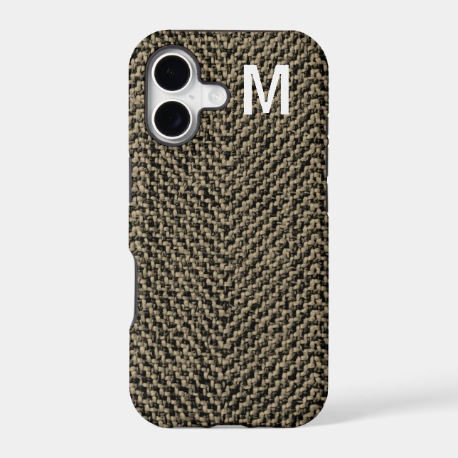 Monogram Brown Tweed iPhone 5 Case (Back)