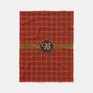 Monogram Bruce Tartan Fleece Blanket