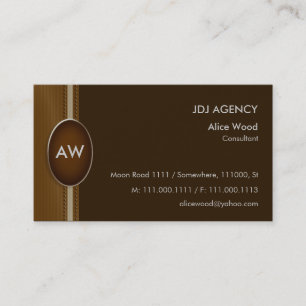 Monogram Business Card