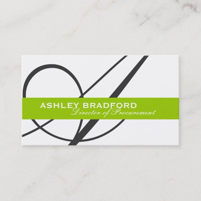 Monogram Business Cards (Front)