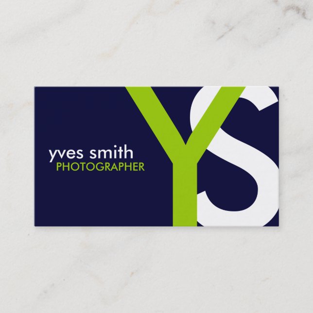 Monogram Business Cards (Front)