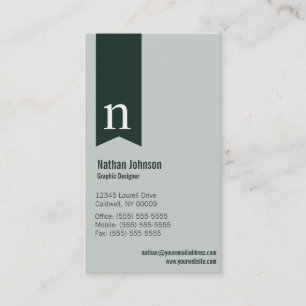 Monogram Business Cards