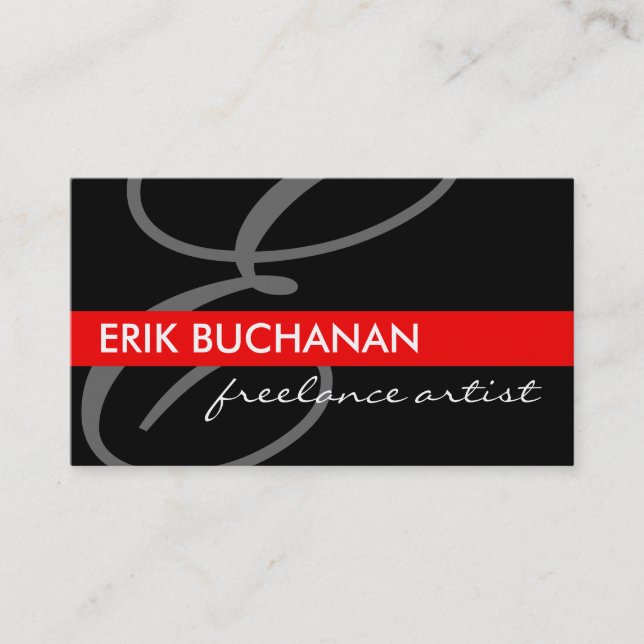 Monogram Business Cards (Front)