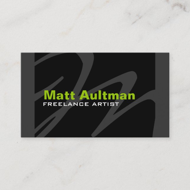 Monogram Business Cards (Front)