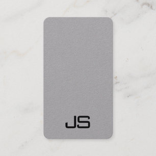 Monogram Business Cards Modern Vertical Template