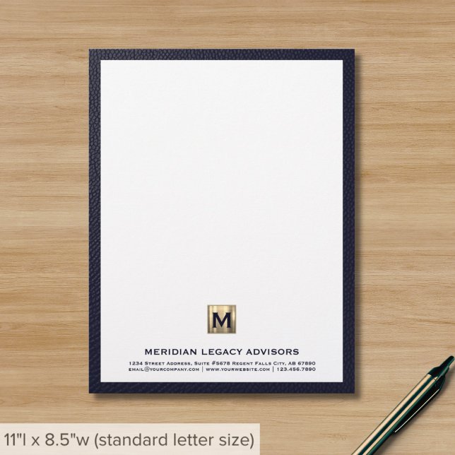 Monogram Business Letterhead (Creator Uploaded)