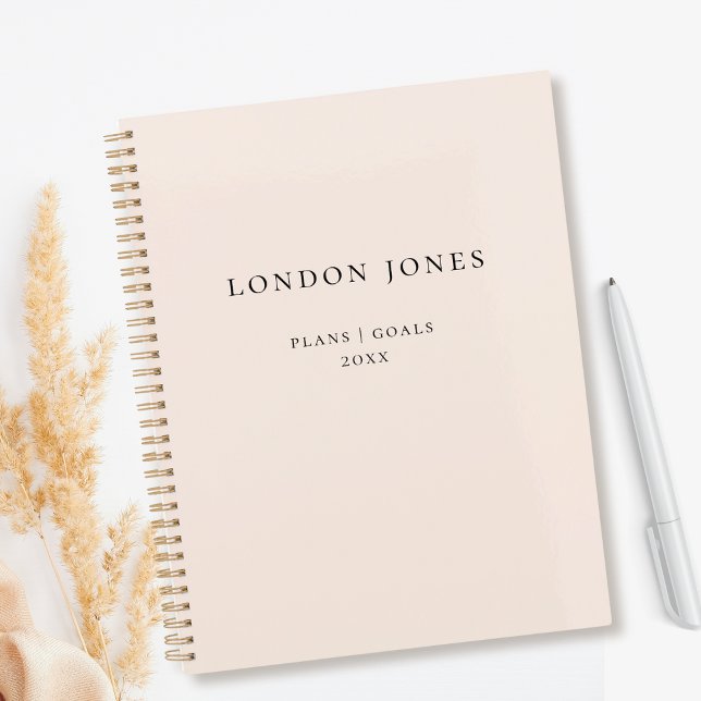 Monogram Business Planner Simple Name Blush Pink (Creator Uploaded)