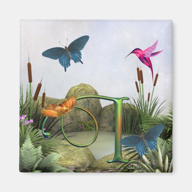 Monogram Butterfly Magnet Fantasy I (Front)
