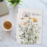 Monogram Calligraphy Dried Wildflower Bouquet iPad Pro Cover<br><div class="desc">Add elegance to your iPad with our Monogram Dried Wildflower Bouquet Cover. Perfect for nature lovers. Personalise yours now!</div>