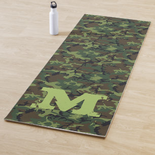 Monogram Camouflage Army Veteran Yoga Mat