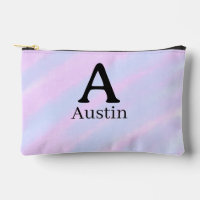 Monogram capital masculine add name purple pastel