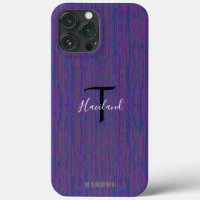 Monogram Cell Phone Case HAMbyWG - Purple