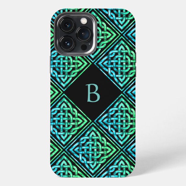 Monogram Celtic Knot iPhone 13 Pro Max Case (Back)