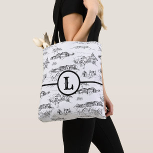 Monogram Chattanooga Toile Tote Bag