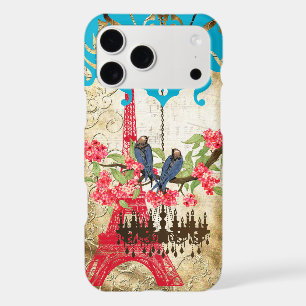 Monogram Cherry Blossom Bird Chandelier iPhone