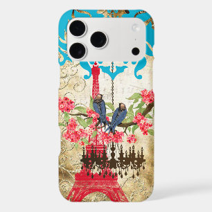 Monogram Cherry Blossom Bird Chandelier iPhone