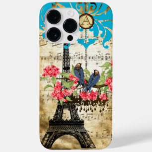 Monogram Cherry Blossom  Bird Chandelier iPhone Case-Mate iPhone 14 Pro Max Case