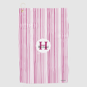 Monogram Cherry Line Monogram Golf Towel HAMbWG