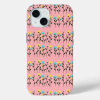 Monogram chic Grey Floral Pattern