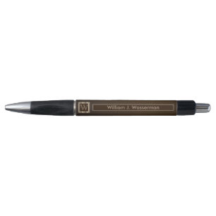 Monogram Chocolate Leather