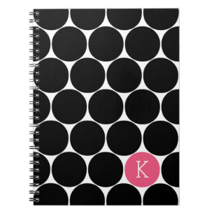 Monogram Circle Custom Notebook