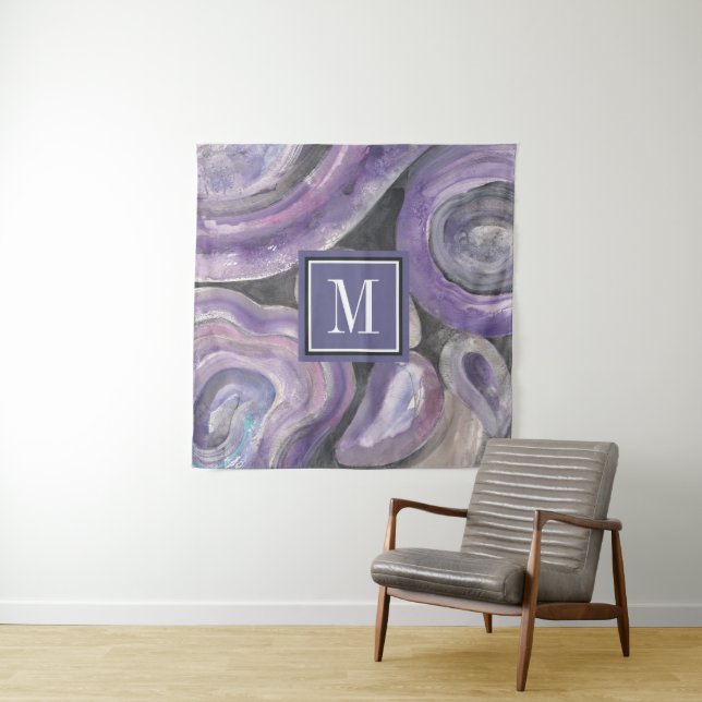 Monogram | Circle Rain Tapestry (In Situ (Horizontal))