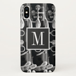 Monogram Clarinet Black and White Case-Mate iPhone Case